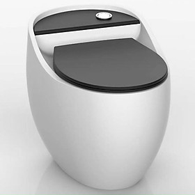 Mua BỒN CẦU QUẢ TRỨNG GRVBC R21 WHITE&BLACK