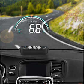 Màn hình hắt kính HUD M8 hiển thị tốc độ và cảnh báo ô tô xe hơi cắm cổng OBD2