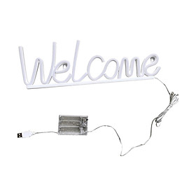 Welcome Neon Sign Decorative Lamp Neon Light Sign for Bar Pub Store