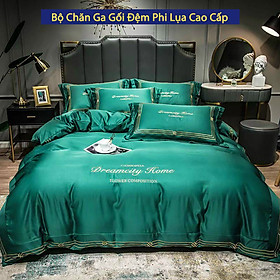 Bộ Sét Chăn Ga Gối Đệm 5 Món Lụa Tencel Cao Cấp Chuẩn Khách Sạn 5 Sao Bộ