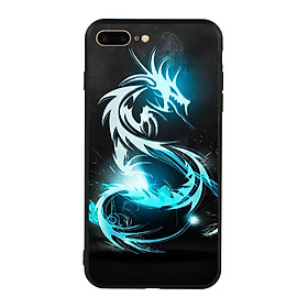 Ốp lưng viền TPU cho điện thoại Iphone 7 Plus/8 Plus - Dragon 01