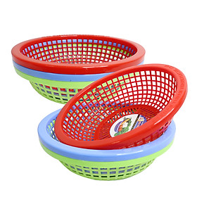 Mua Combo 6 Rổ nhựa tròn 23cm Chấn Thuận Thành đựng đồ đạc  đựng thực phẩm rau củ đa năng tiện lợi hàng Việt Nam chất lượng cao RC2320-6 (nhiều màu)
