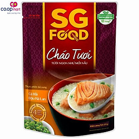 Cháo tươi cá hồi đậu hà lan 270g-3372449