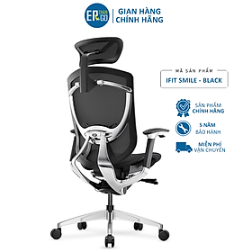 Mua Ghế Công Thái Học Ergonomic IFIT Smile Đen - Ngả lưng 160 độ