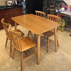 Mua Bộ bàn ăn Song Tiện - màu gỗ tự nhiên