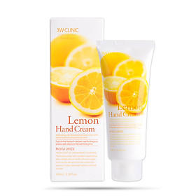 Hình ảnh Kem Dưỡng Da Tay Hương Chanh 3W Clinic Lemon Hand Cream 100ml