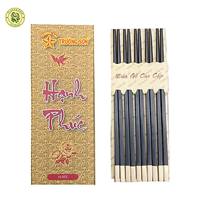 Mua Đũa Gỗ Mun Ghép Đồng - Đồ Gỗ Thủ Công Mỹ Nghệ Cao Cấp Thương Hiệu Trường Sơn (10 Đôi / Hộp)