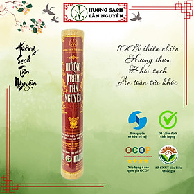 Nhang trầm hương Tân Nguyên, nhang trầm cao cấp, hương trầm sạch 100% thiên nhiên an toàn ống 170-190 que dài 35cm, 38cm