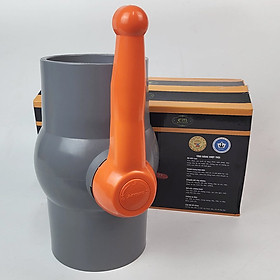 Mua Van uPVC thân đúc bi nhưa ABS 90  114mm Eurolife EL-VN (tay cam)