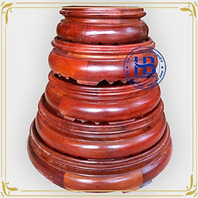 Mua Đế bát nhang gỗ hương mặt 18cm*cao 8cm