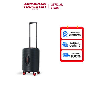 Vali kéo American Tourister Rollio Spinner TSA - BLACK/RED - Cabin 18 Inch