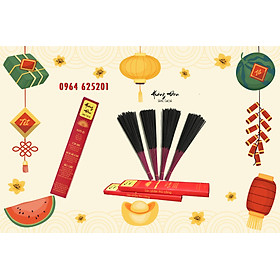 Mua Hương đen làng chóa - 110cm 100 nén - 100% từ tự nhiên  an toàn cho sức khỏe