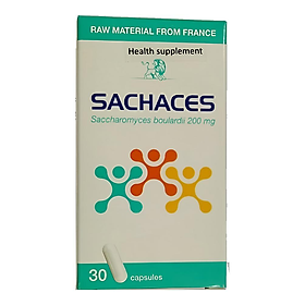 Men tiêu hóa Sachaces Hộp 20 gói x 3g - Bổ sung men vi sinh hỗ trợ giúp duy trì hệ vi sinh đường ruột - giảm rối loạn tiêu hóa do loạn khuẩn đường ruột