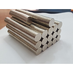 Nam châm viên trắng đất hiếm 14x1.5mm