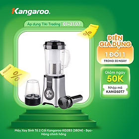Máy Xay Sinh Tố 2 Cối Kangaroo KG2B3 (380W) -...