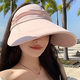 Mũ nữ rộng vành chống nắng chống tia UV phong cách Hàn, nón chống nắng đi biển nữ