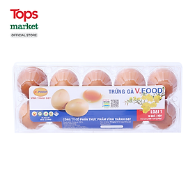 Vỉ 10 Trứng Gà V.Food Loại 1