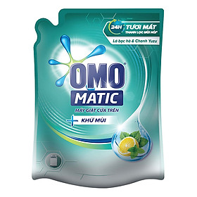 Nước Giặt OMO Matic Khử Mùi Cho Máy Giặt Cửa Trên (2.3Kg/Túi)
