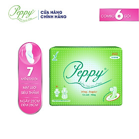 Combo 6 gói băng vệ sinh PEPPY lưới siêu mỏng A03