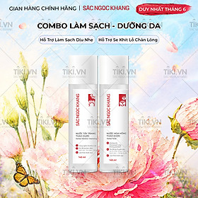 Bộ đôi làm sạch và dưỡng ẩm Sắc Ngọc Khang Nước tẩy trang 145ml + Nước hoa hồng 145ml