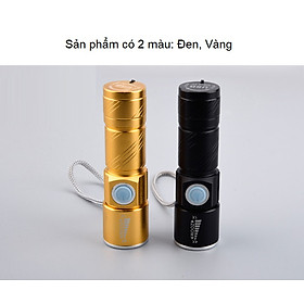 Đèn Pin Siêu Sáng Q5 Sạc USB Thiết Kế Nhỏ Gọn, Đẹp Mắt