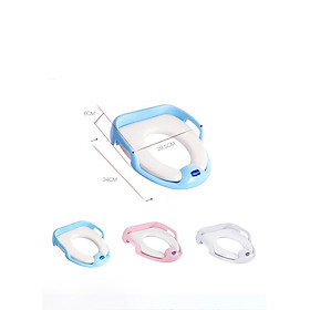 Bồn cầu cho bé chống lạnh mông cho bé tự đi vệ sinh độc lập từ 1-5 tuổi bệ lót toilet có tay nắm