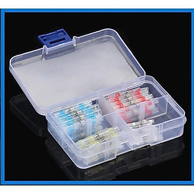 Bộ 50 Đầu Nối Dây Điện, Cút Nối Dây Điện Tự Hàn, Chống Nước, Trong Suốt Tiện Dụng 