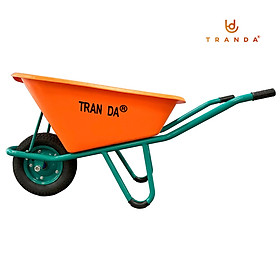 Mua Xe rùa Trần Đà thùng nhựa 130 lít  hiệu TranDa  sườn ống sắt phi 34 dày 1.5mm  sơn tĩnh điện