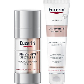 Tinh Chất Dưỡng Trắng Da Giảm Thâm Nám Eucerin Double Bosster Serum (30ml) Tặng Sữa Rửa Mặt Utra White