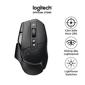 Chuột game không dây Logitech G502 X LIGHTSPEED – Switch LIGHTFORCE Hybrid, Cảm biến Hero 25K, 13 Nút lập trình, tương thích Windows/Mac OS - Hàng chính hãng