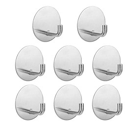 Móc tự dồn, 8 miếng khăn bằng thép không gỉ mà không khoan móc móc treo tường cho nhà vệ sinh phòng tắm
