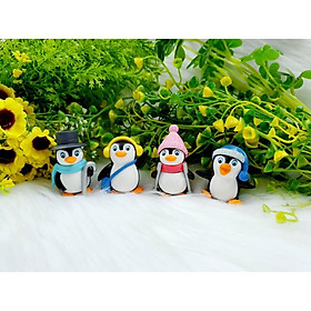 Mua Bộ 4 tượng Gia Đình Chim Cánh Cụt siêu dễ thương ( Hình Thật - Video Thật )