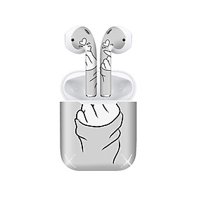 Mua Miếng dán skin chống bẩn cho tai nghe AirPods in hình thiết kế - atk008 (bản không dây 1 và 2)