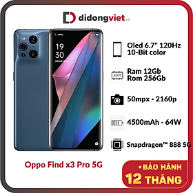 Điện Thoại Oppo Find X3 Pro 5G (12GB/256G) - Hàng Chính Hãng
