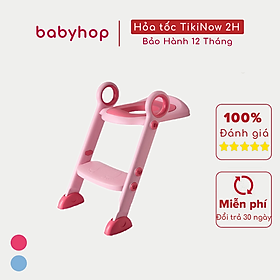 Thang bồn cầu kèm bệ ngồi toilet cho bé tập đi vệ sinh Babyhop