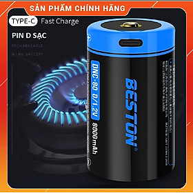 Mua Combo 2 Pin D sạc cỡ đại Beston DNC-80 1.2v 8000mAh cổng sạc USB Type-C Pin Sạc Cho Bếp Ga  Đèn Pin  Thiết Bị Công Nghiệp