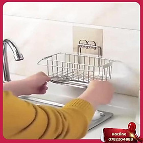Mua Giá Inox Đựng Dụng Cụ Rửa Bát Dán Tường Hbh - Miễn Phí Vận Chuyển