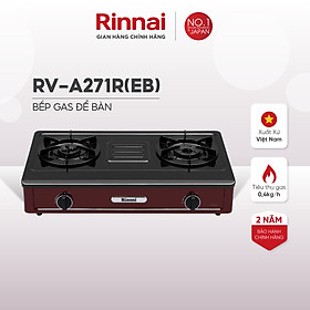 Mua Bếp gas dương Rinnai RV-A271R(EB) mặt bếp men và kiềng bếp men - Hàng chính hãng.