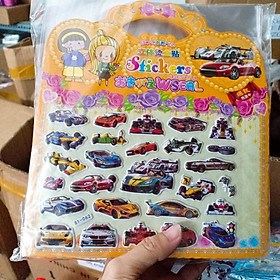 Sticker Nổi 3D Có Quai Xách Siêu Cute An Toàn Cho Bé