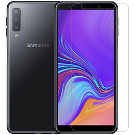 Miếng dán kính cường lực cho Samsung Galaxy A7 2018 hiệu Nillkin (9H, chống vân tay, mỏng 0.3mm) - Hàng chính hãng