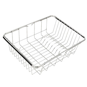 Kitchen Storage Dish Cup Dryer Drying Rack Holder Organizer Stainless Steel