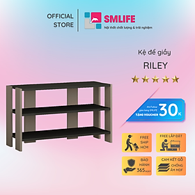 Kệ gỗ để giày hiện đại SMLIFE Riley  | Gỗ MDF dày 17mm chống ẩm | D80xR32xC45cm - Màu