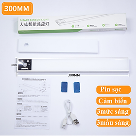 Đèn LED Cảm Biến Chuyển Động Nhiều Kích Cỡ, Cảm Ứng Hồng Ngoại 3 Chế Độ