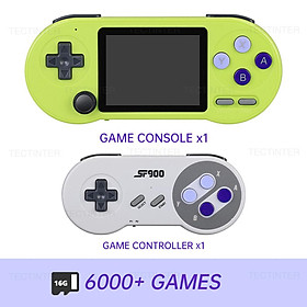 SF2000 Màn hình IPS 3 inch Máy chơi game cầm tay Mini Portable Video Game Console Tích hợp 6000 trò chơi Retro cho GBA/MD Sega Dendy