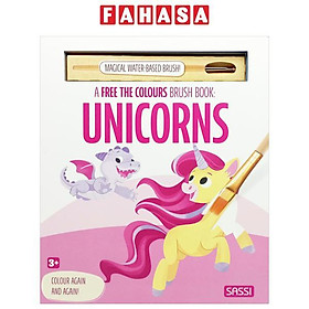 Sách ngoại văn: Magic Ink - A Free The Colours Brush Book - Unicorns - Fahasa