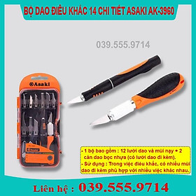 BỘ DAO GHÉP CÂY AK CAM 2 CÁN VÀ 14 LƯỜI DAO DÙNG CHO MỌI LOẠI CÂY - DỤNG CỤ LÀM VƯỜN