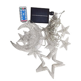 Solar Powered String Lights Pendant Lamp Remote Control for New Year Yard