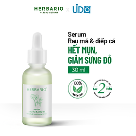 Serum Rau má & Diếp cá Herbario 30ml - Hàng chính hãng