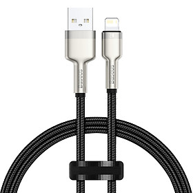 Mua Cáp sạc nhanh 2.4A Baseus Cafule Metal dây tròn cao cấp dành cho iPhone dài 100CM ( 2 màu ) - Hàng chính hãng