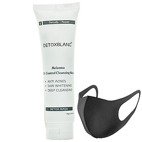 Mặt Nạ Thải Độc Trắng Da Công Nghệ Than Hoạt Tính Detox Mask (Pháp) - Tặng Kèm Khẩu Trang Chống Nắng Than Hoạt Tính Cực Xịn